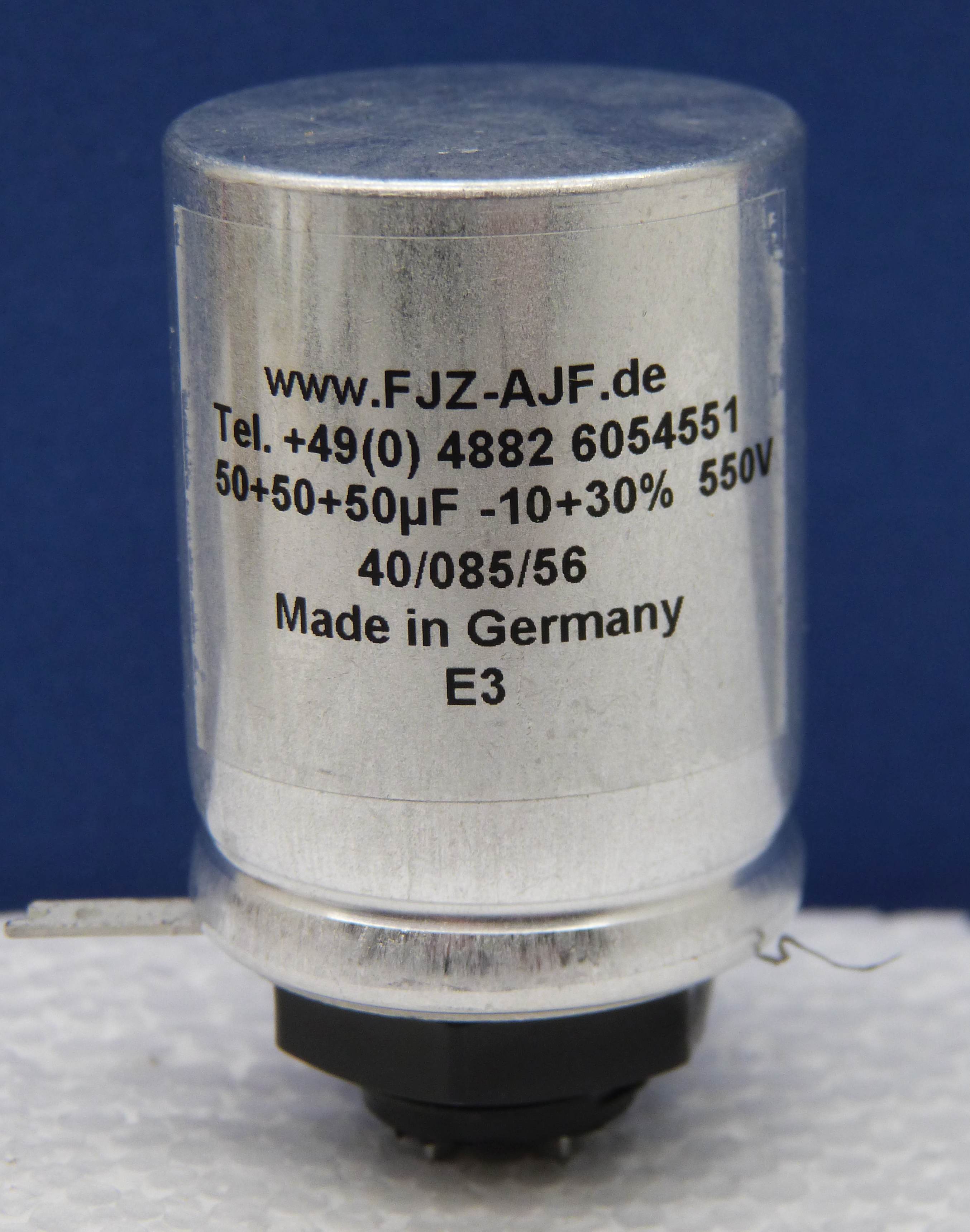 Germany multisection screw mount electrolytic  50/50/50µF 550V/600V FTCap 
