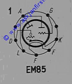 Gebraucht Getestet 1x 6E5S USSR 6E5C Magisches Röhre Auge EM-34 